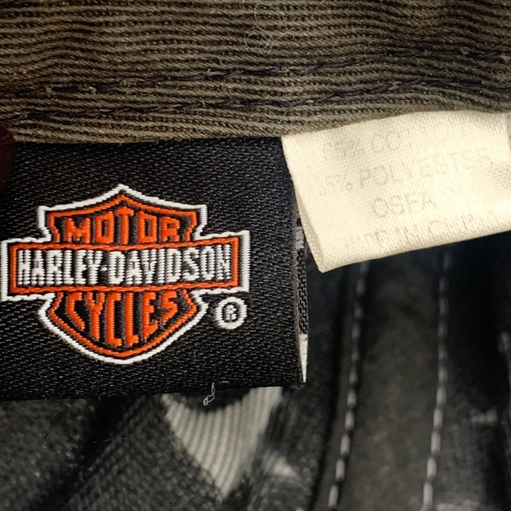 Harley-Davidson Gray Microsuede Baseball Cap Adjustable HT4874E - Picture 9 of 10